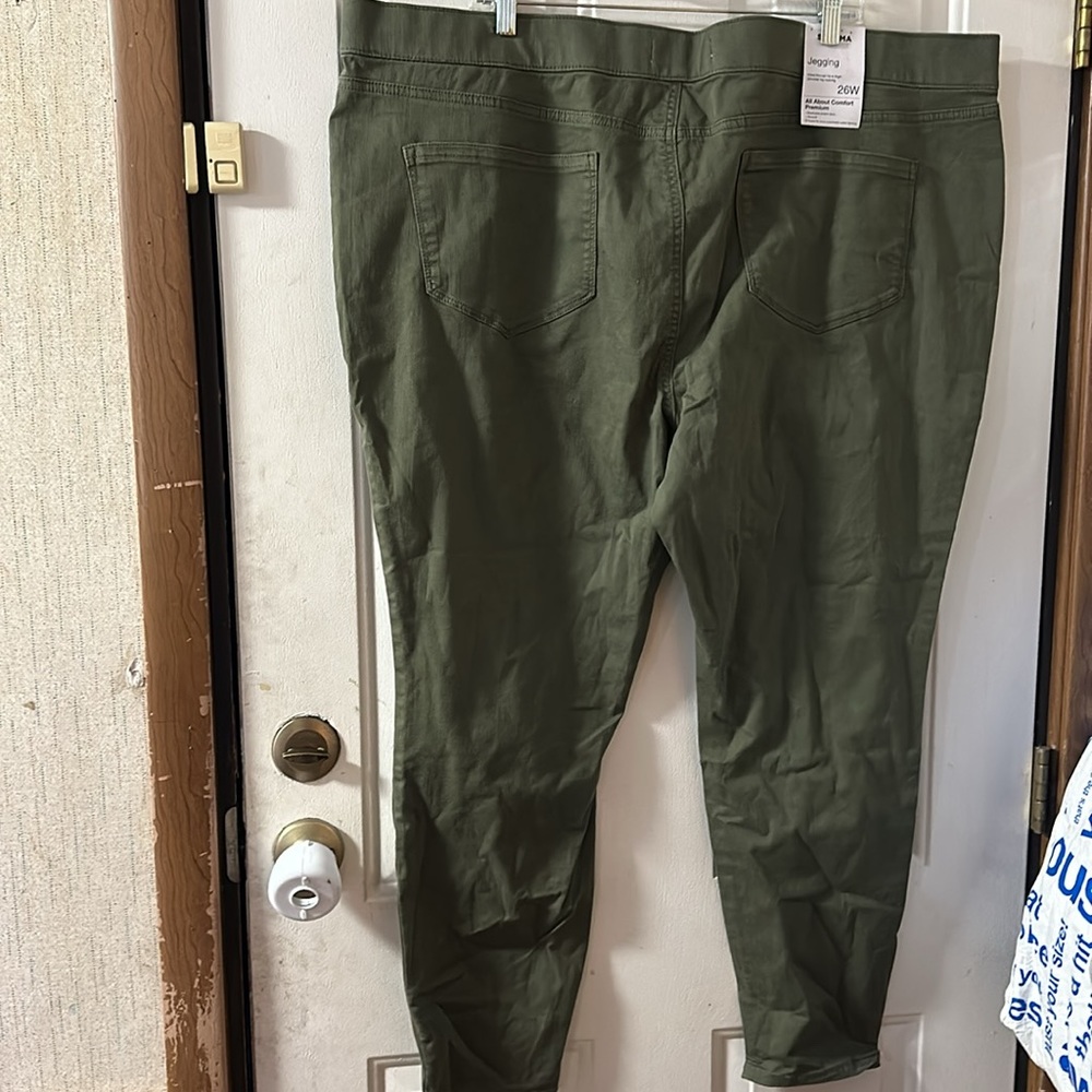 *FINAL* SONOMA ALL ABOUT COMFORT PREMIUM JEGGING: GREEN: NEW WITH TAGS: SIZE 26W - Picture 5 of 5